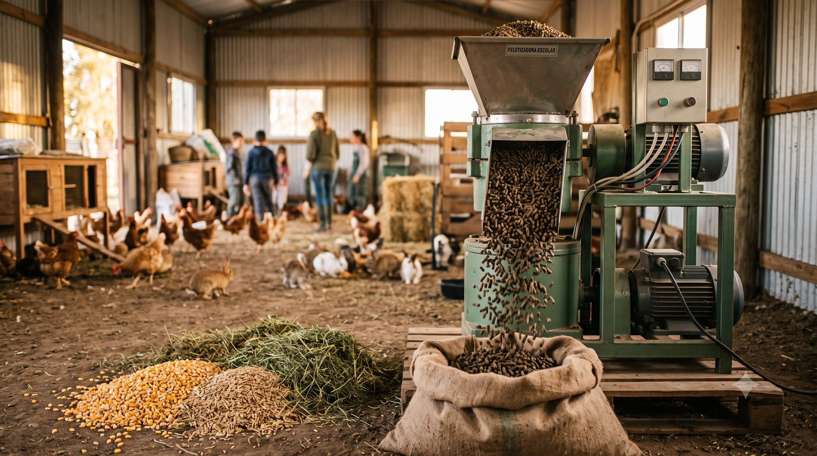 Producción de pellet balanceado